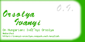 orsolya ivanyi business card